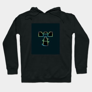 Abstract letter T style Hoodie